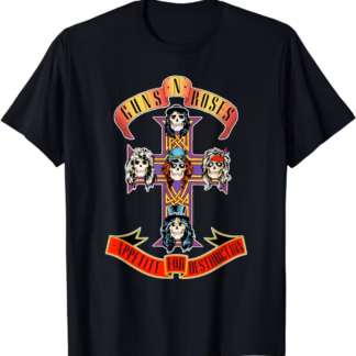 Classic Guns N’ Roses Appetite For Destruction Cross T-Shirt