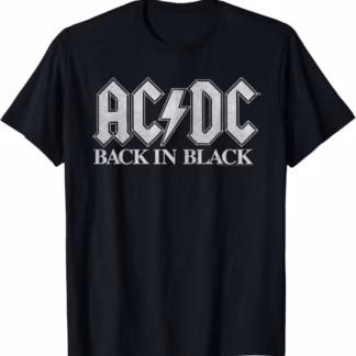 acdc back in black t-shirt