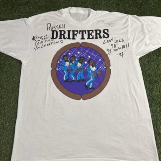 Vintage 1990s's Drifters Band Signed Tour T-Shirt Men XL Screen Stars 90s R&B