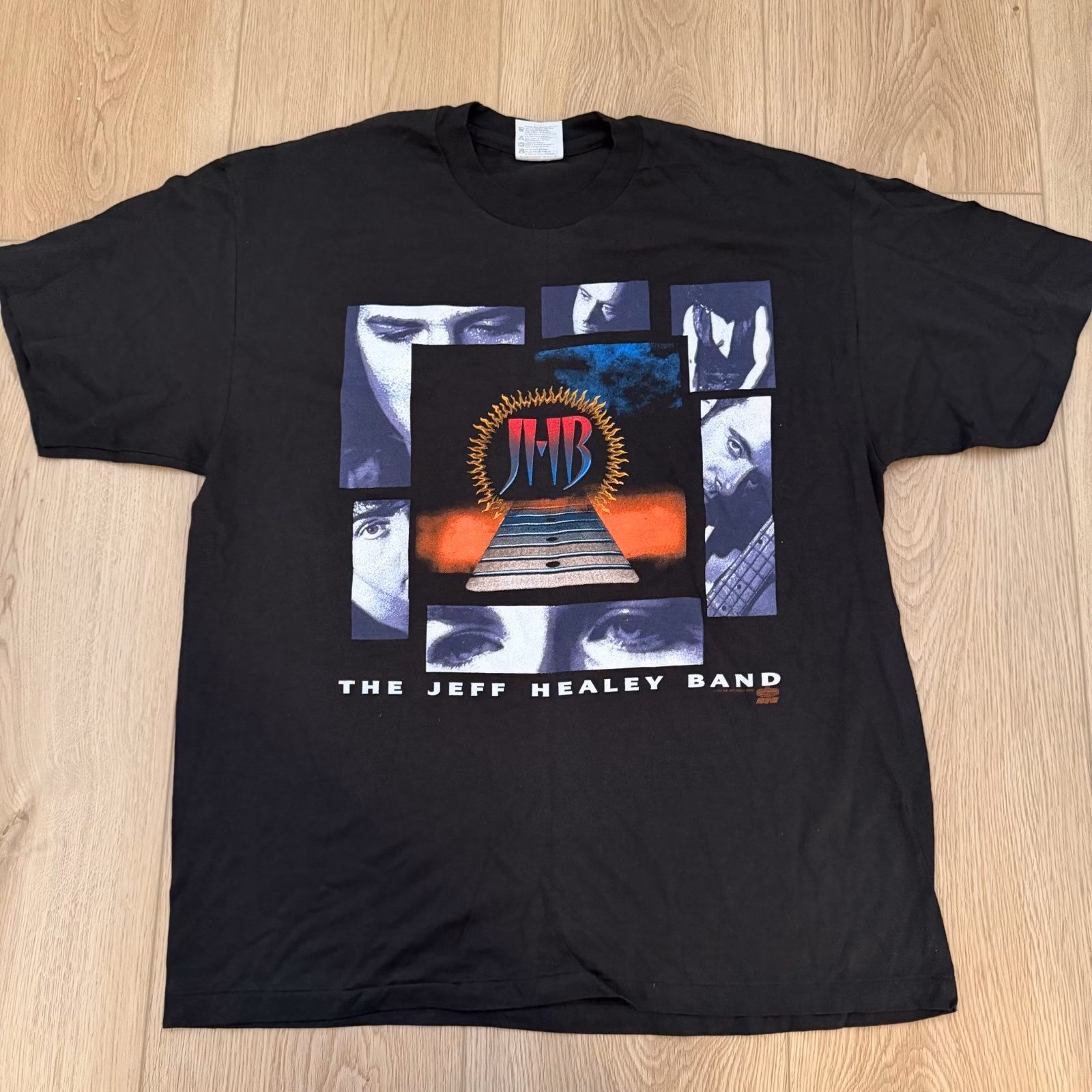 Vtg The Jeff Healey Band Feel This Tour Shirt 1993 Concert Tee XL Single Stitch