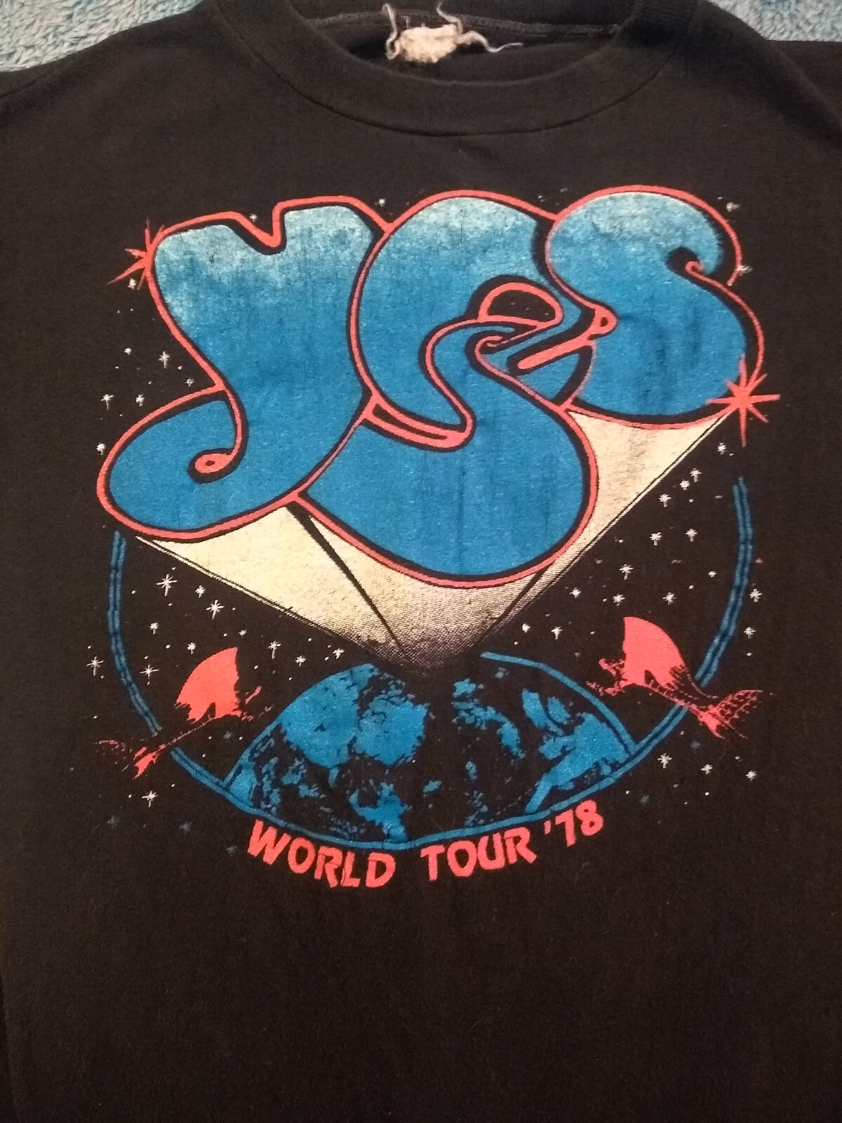 Vintage Yes Concert Band T Shirt 1978 Size XS Or Small (No Tag) Purchased At MSG