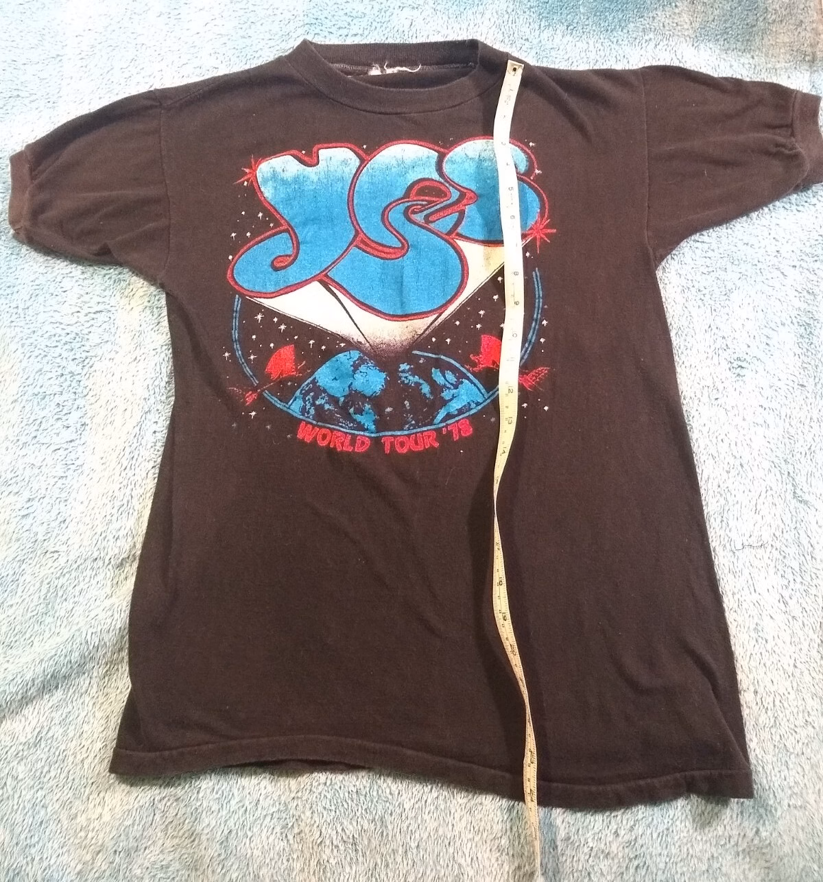 Vintage Yes Concert Band T Shirt 1978 Size XS Or Small (No Tag) Purchased At MSG