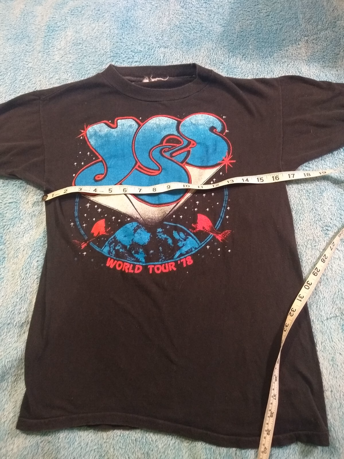 Vintage Yes Concert Band T Shirt 1978 Size XS Or Small (No Tag) Purchased At MSG