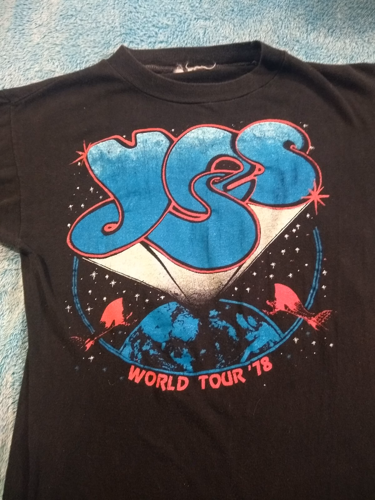 Vintage Yes Concert Band T Shirt 1978 Size XS Or Small (No Tag) Purchased At MSG