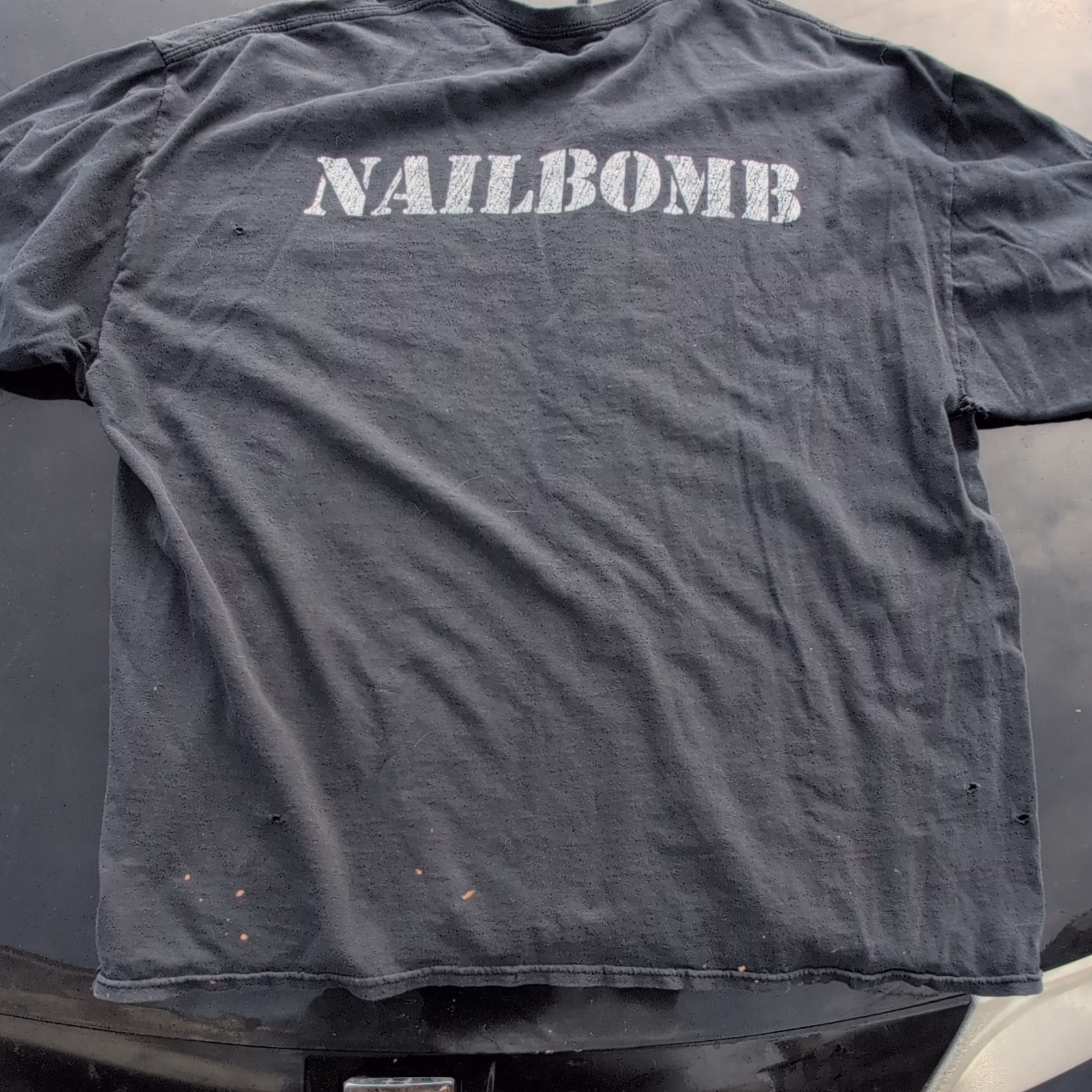 Vintage 1994 Nailbomb Point Blank T-Shirt 2XL Max Cavalera Sepultural Metal