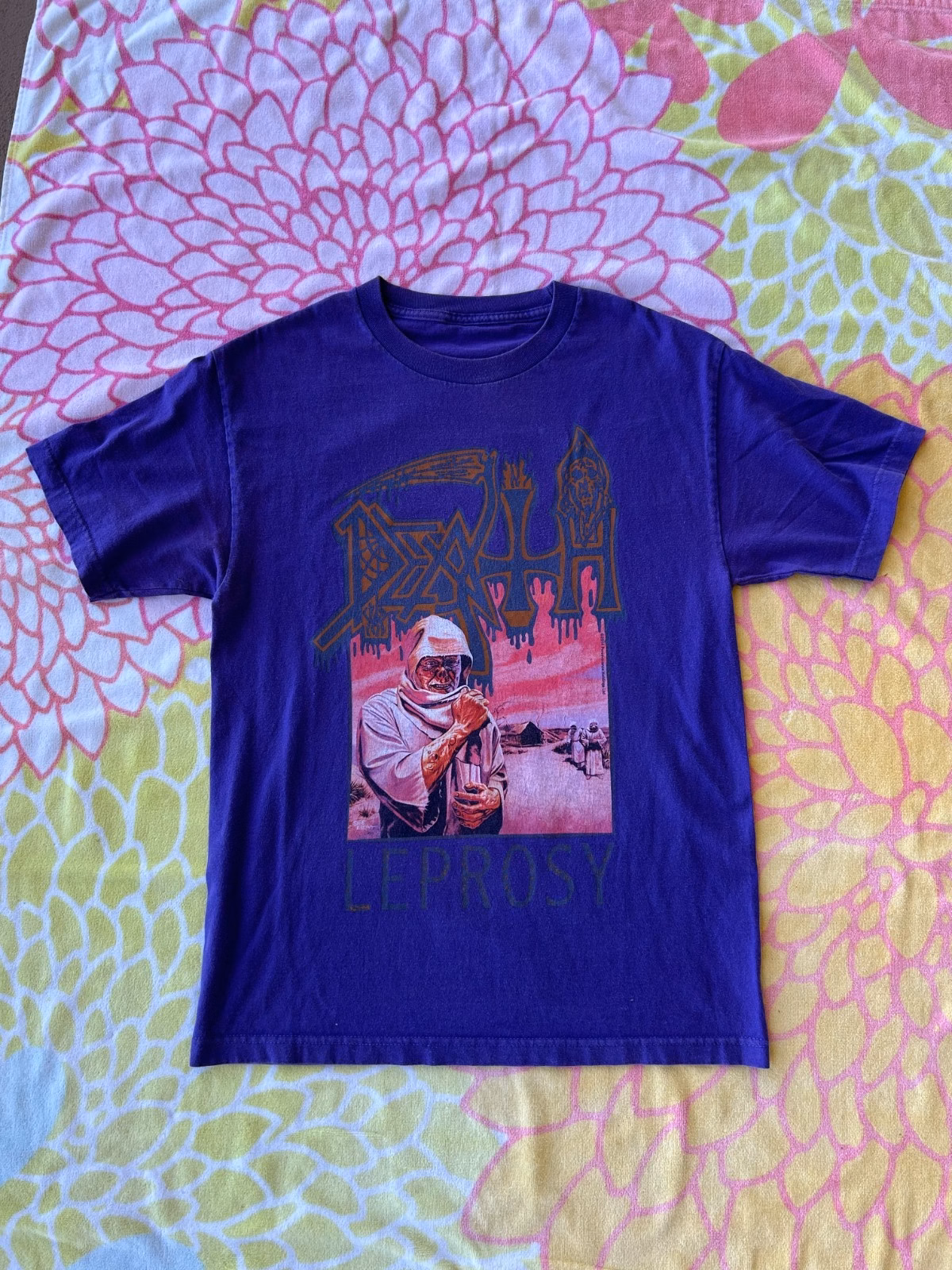 Death (Band) 2014 Leprosy Anniversary T-Shirt - metal thrash heavy doom vintage