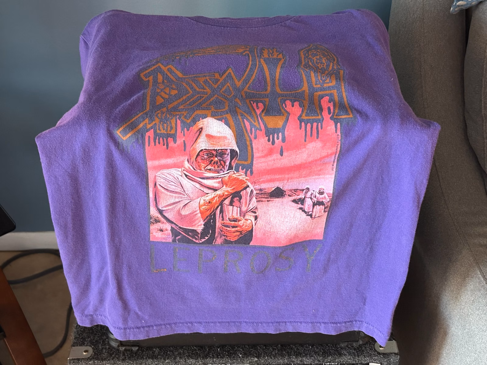 Death (Band) 2014 Leprosy Anniversary T-Shirt - metal thrash heavy doom vintage