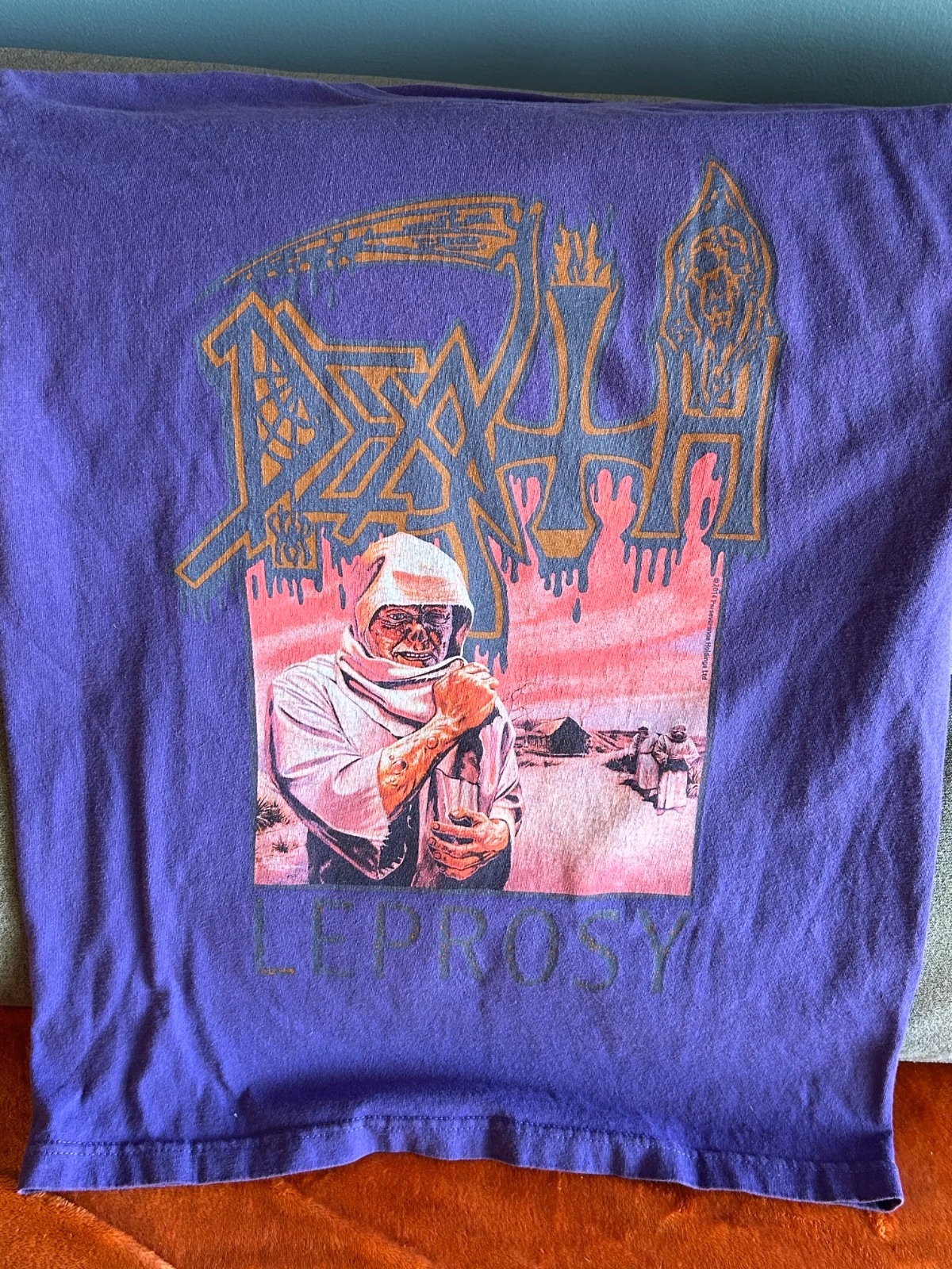 Death (Band) 2014 Leprosy Anniversary T-Shirt - metal thrash heavy doom vintage