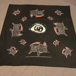 Death Symbolic Bandana 1995 BLUE GRAPE ULTRA RARE Metal Never Worn shirt vintage