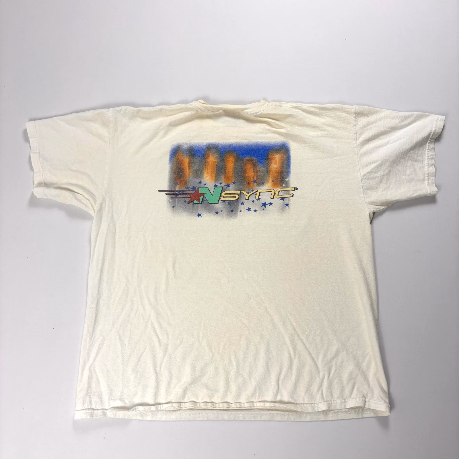 Vintage Nsync Double Sided T Shirt White Sz XL Y2K Music Boy Band Winterland