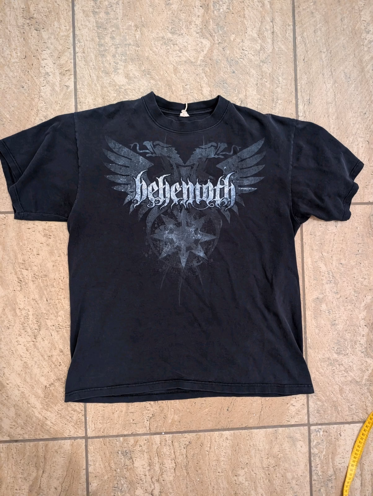 Rare Vtg 2000's Behemoth T-Shirt Heavy Black Death Metal Size L Short Sleeves