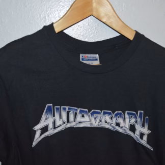 VTG ORIGINAL "AUTOGRAPH" GLAM HAIR METAL BAND T SHIRT FITS ADULT MEDIUM 80s