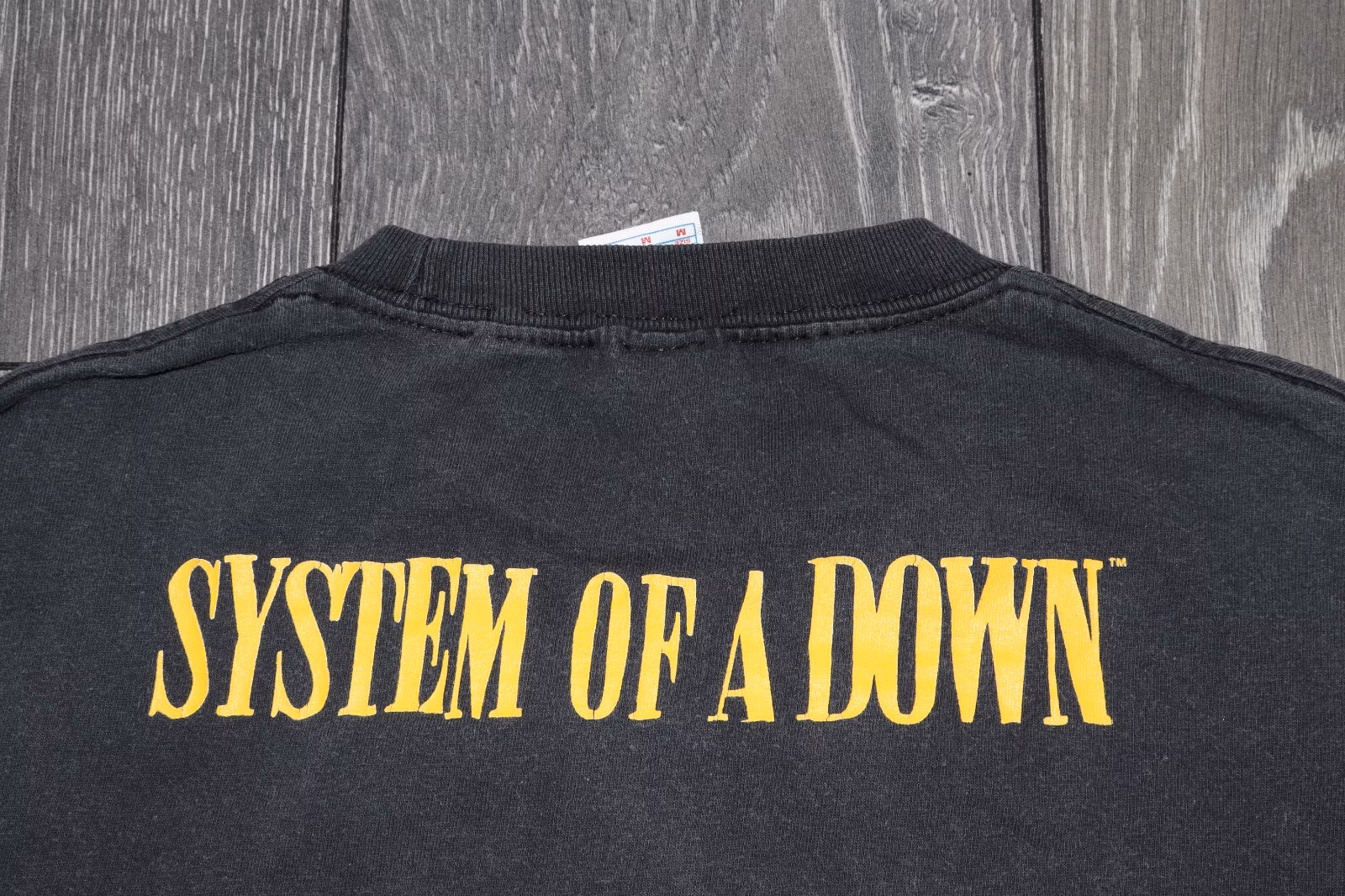 VINTAGE SYSTEM OF A DOWN MEN SHIRT BLACK RARE HEAVY METAL TENNESSEE RIVER SIZE M