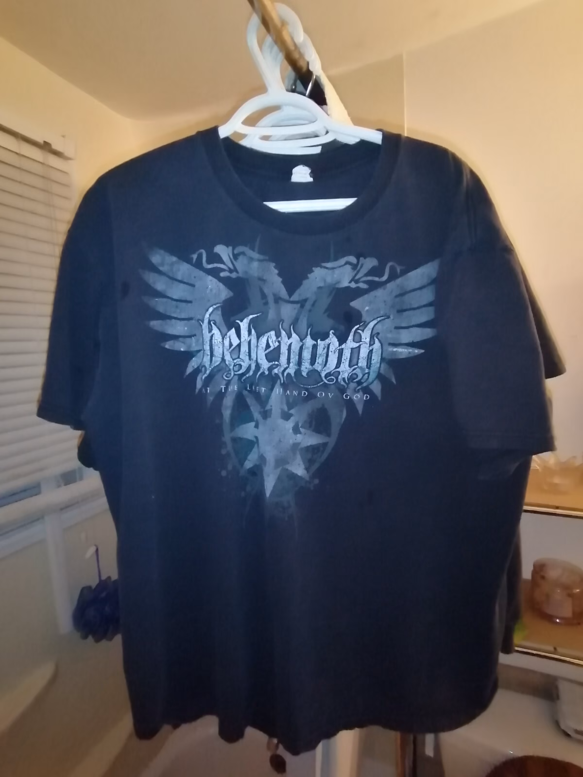 Rare Vtg 2000's Behemoth T-Shirt Heavy Black Death Metal Size XL Short Sleeves