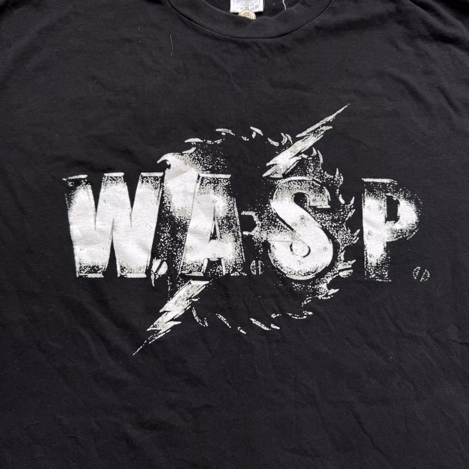 W.A.S.P. Band First Blood Last Cuts Vintage T-Shirt XL Black Heavy Metal 90s