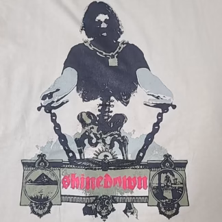 Vintage Shinedown Rock Music Band Print Graphic T-Shirt Size XL